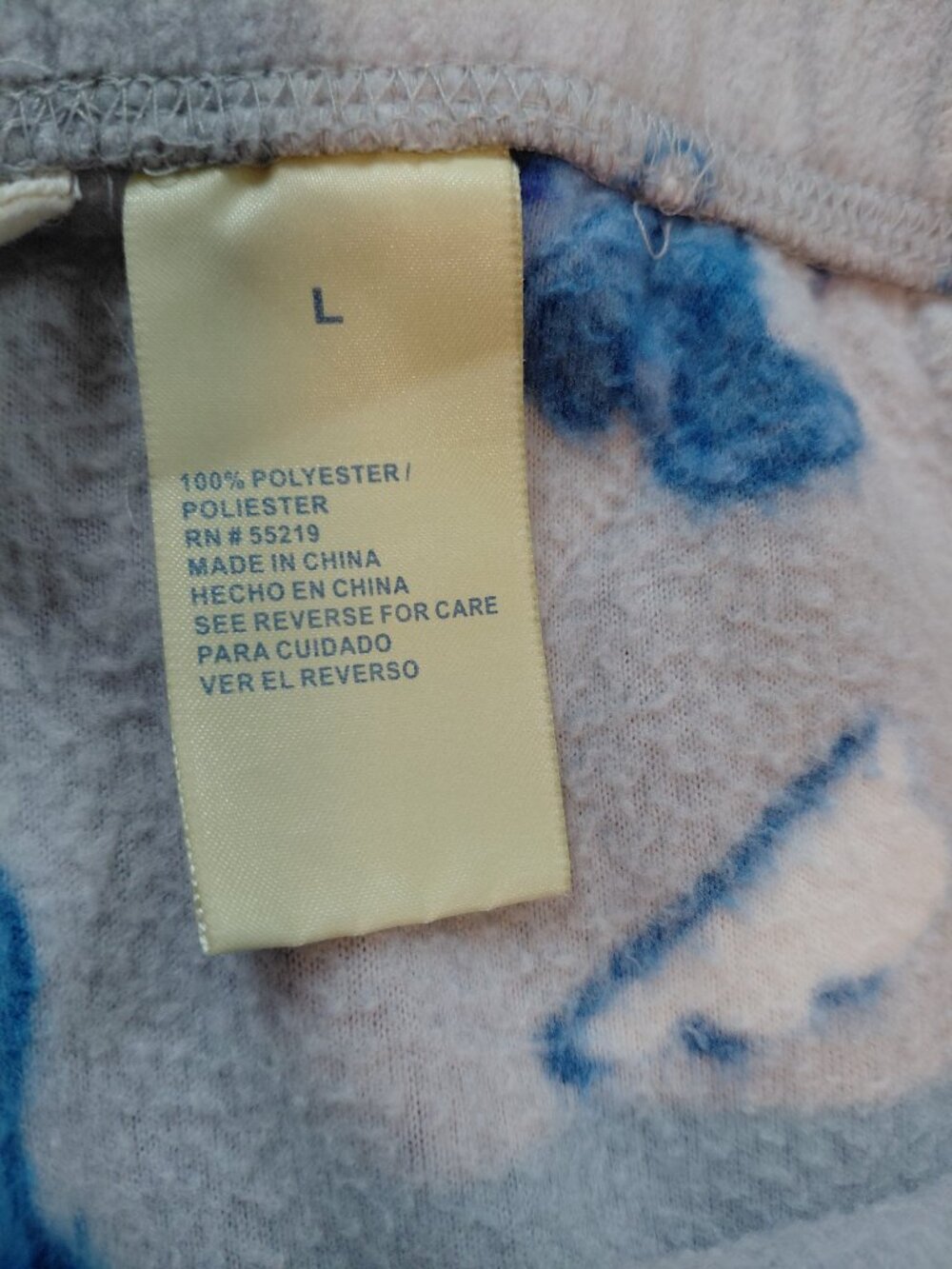 Disney Eeyore Fleece Pajama Bottoms Youth Size Large - Picture 4 of 5